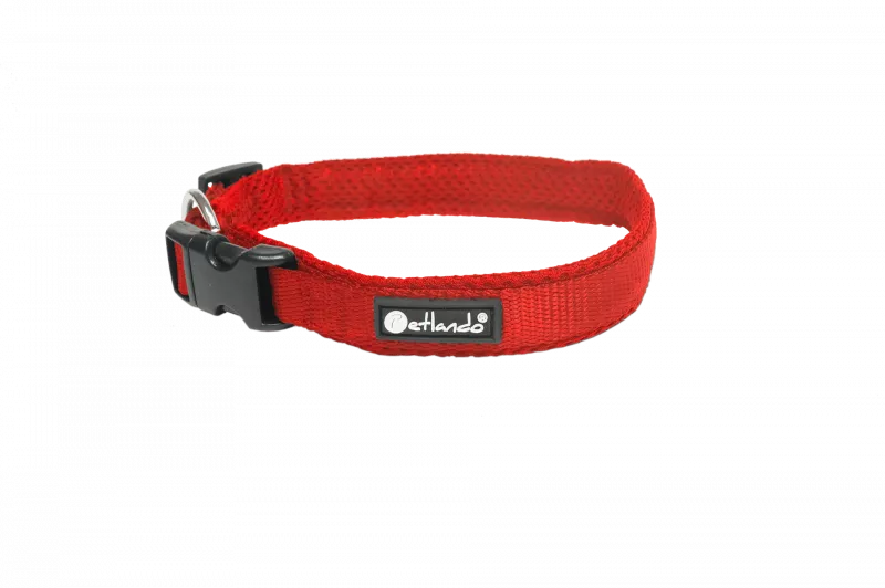 Mesh Halsband XS rot